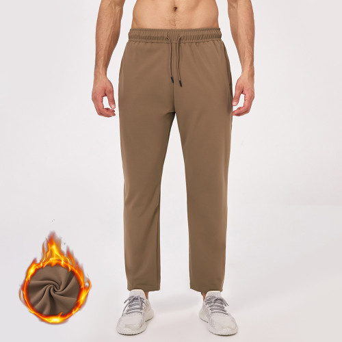 OEM ODM Men's Winter Fleece-Lined Sports Pants, Thermal Tapered Fitness & Outdoor Apparel Manufacturer for Brands & Wholesalers51346