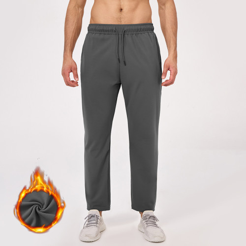 OEM ODM Men's Winter Fleece-Lined Sports Pants, Thermal Tapered Fitness & Outdoor Apparel Manufacturer for Brands & Wholesalers51346