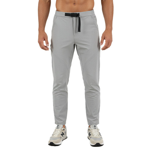 Technical Cargo Pants Men's Quick-Dry OEM ODM Apparel Supplier for Fitness Hiking Mountaineering with Zipper Belt Feature, Custom Manufacturing & Wholesale SupplyS1393