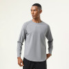 Men's Long Sleeve Fitness Shirt OEM ODM Wholesale Supplier for Running & Basketball Training Base Layers, Slim Fit Printable Athletic Apparel ManufacturerAL6841