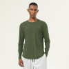 Men's Sports Quick-Dry Long Sleeve T-Shirt OEM ODM Manufacturer & Wholesale Supplier for Fitness Training Wear, High-Elastic Breathable Bulk ProductionAL16857