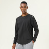 Men's Quick-Dry Long Sleeve Training Top OEM ODM Manufacturer | High-Elastic Nude Feel Sports Apparel Wholesale Supplier for Gym & Running Performance.AL6847