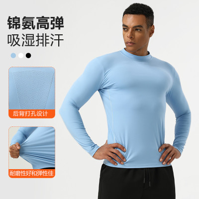 Men's Compression Workout Apparel - Custom Manufacturer & Private Label OEM Supplier of High-Elastic, Breathable, Quick-Drying Fabric, Bulk Production for Activewear Brands.AL16863