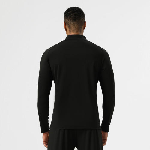 Wholesale Men's Performance Half-Zip T-Shirts | Custom Nylon Activewear Supplier for Fitness, Cycling & Running Apparel ProductionAL16865