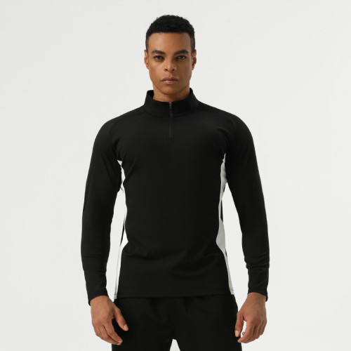Wholesale Men's Performance Half-Zip T-Shirts | Custom Nylon Activewear Supplier for Fitness, Cycling & Running Apparel ProductionAL16865