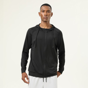 Men's Elastic Long Sleeve Sports Jacket - OEM ODM Wholesale Supplier for Quick-Dry Outdoor Hiking Cycling Activewear - Bulk Apparel ManufacturingAL16853