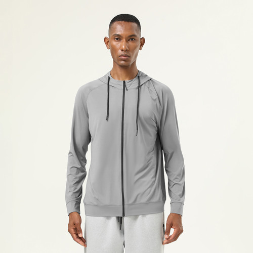 Men's Elastic Long Sleeve Sports Jacket - OEM ODM Wholesale Supplier for Quick-Dry Outdoor Hiking Cycling Activewear - Bulk Apparel ManufacturingAL16853