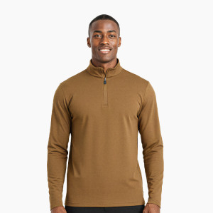 Men's Half-Zip Long Sleeve Fitness T-Shirt OEM ODM Manufacturer for Quick-Dry Breathable Running Training Sports Apparel Wholesale SupplyAL68170