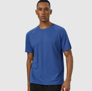 Running Training Short Sleeve T-Shirt OEM ODM Manufacturer | Wholesale Lightweight, Breathable, Reflective Quick-Dry Sportswear SupplyAL16889