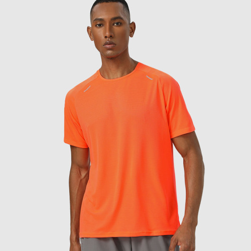 Running Training Short Sleeve T-Shirt OEM ODM Manufacturer | Wholesale Lightweight, Breathable, Reflective Quick-Dry Sportswear SupplyAL16889