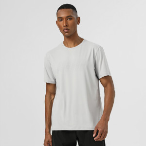 Men's Quick-Dry Outdoor Sports T-Shirt OEM ODM Wholesale Supplier - Round Neck Slim Fit Elastic Short Sleeve Lightweight Custom Manufacturing for Brands & DistributorsAL16887