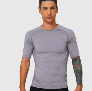 Men's Training Compression T-Shirt, OEM ODM Manufacturer of Quick-Dry Short Sleeve Sportswear for Fitness, Running, Cycling Brands & Wholesalers.AL16829