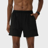 Cross-Border New Style Fake Two-Piece Sports Shorts with Towel Loop Zipper Pocket Breathable Comfortable Reflective Strip Running ShortsB99