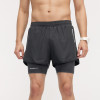 Men's Quick-Dry Compression Sports Shorts OEM ODM Wholesale Supplier for Breathable Running & Fitness Apparel with Fake Two-Piece Design.B01A