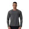 Men's Outdoor Sports Quick-Dry Long Sleeve Top OEM ODM Wholesale Manufacturer for Running & Cycling Apparel, Sorona Breathable Fitness Jersey ProductionAL68137