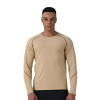 Men's Outdoor Sports Quick-Dry Long Sleeve Top OEM ODM Wholesale Manufacturer for Running & Cycling Apparel, Sorona Breathable Fitness Jersey ProductionAL68137