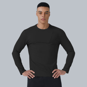 Men's Quick-Dry Long Sleeve Compression T-Shirt - OEM/ODM Manufacturer & Wholesale Supplier of Breathable Gym Fitness & Running Training ActivewearAL68169