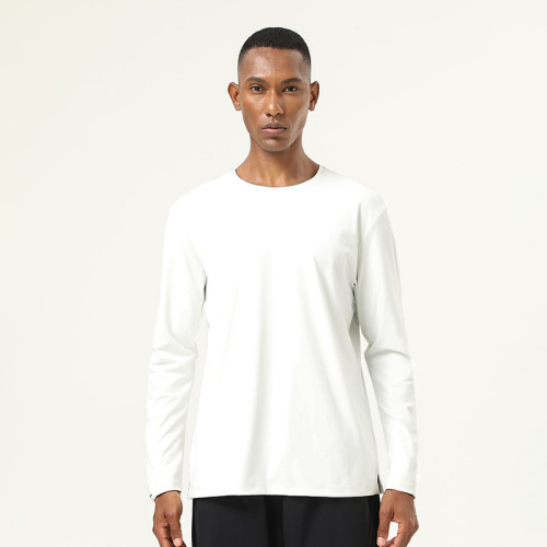 Men's Long Sleeve Running T-Shirt OEM ODM Wholesale Manufacturer for High-Elastic Thumbhole Fitness Training Wear Bulk Supply.AL16837
