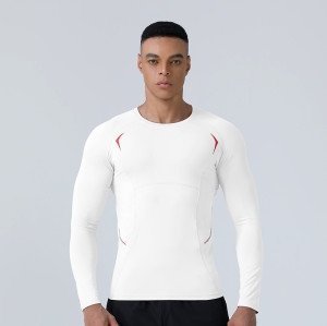 Men's Grid Fleece Compression Long Sleeve Top OEM/ODM Wholesale Supplier for Warm Breathable Fitness Activewear Brands.AL68131