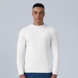 Long Sleeve Base Layer T-Shirt Custom OEM ODM Manufacturer: Men's Moisture-Wicking Sports & Activewear, Bulk Supply for Importers.AL68135