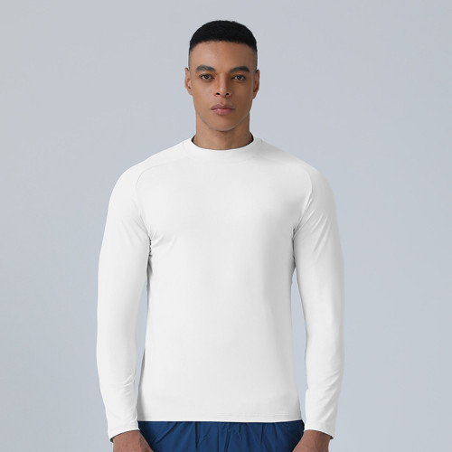 Long Sleeve Base Layer T-Shirt Custom OEM ODM Manufacturer: Men's Moisture-Wicking Sports & Activewear, Bulk Supply for Importers.AL68135