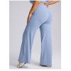 Plus Size Straight-Leg Yoga Pants OEM ODM Manufacturer, High-Waist Slimming Loose Fit Flared Activewear Wholesale Supplier for Global Brands & Retailers.F245Plus