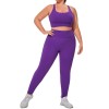 Plus Size Women's Sportswear Set | OEM/ODM Custom Activewear Manufacturer & Wholesale Supplier of Nude-Feel, High-Stretch Yoga & Gym Wear Outfits for BrandsF219-220