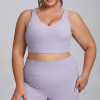 Plus Size High-Stretch Yoga & Gym Wear OEM ODM Wholesale Manufacturer | Brushed Nude-Feel Fabric, Shockproof Design for Custom Sportswear Supply, Global B2B F207-208