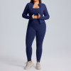 Plus Size Long-Sleeve Yoga Set OEM/ODM Manufacturer | High-Stretch Quick-Dry 3-Piece Sportswear for Women's Activewear & Gym Wear Brands, Wholesale SupplyF213-215-216Plus