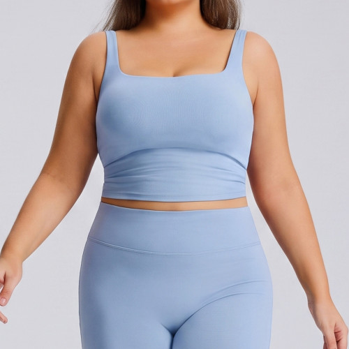 Plus Size Women's Yoga Tank Top | OEM ODM Wholesale Manufacturer of Quick-Dry Stretchy Activewear for Gym & Running Brands & Apparel Importers.F244Plus