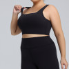 Plus Size Lycra Sports Bra OEM/ODM Manufacturer for High Impact Yoga Vest Activewear Wholesale Supply to North America & EuropeF222