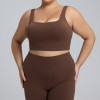 Plus Size Lycra Sports Bra OEM/ODM Manufacturer for High Impact Yoga Vest Activewear Wholesale Supply to North America & EuropeF222