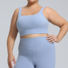 Plus Size Lycra Sports Bra OEM/ODM Manufacturer for High Impact Yoga Vest Activewear Wholesale Supply to North America & EuropeF222