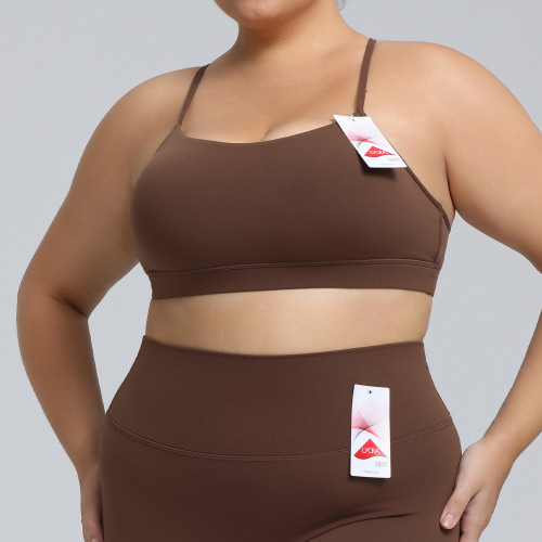 Plus Size Lycra Yoga Set OEM/ODM Manufacturer - High-Stretch Breathable Brushed Activewear for Women, Wholesale Supplier for Brands & ImportersF231