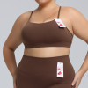 Plus Size Lycra Yoga Set OEM/ODM Manufacturer - High-Stretch Breathable Brushed Activewear for Women, Wholesale Supplier for Brands & ImportersF231