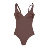 Seamless Bodysuit Shapewear OEM/ODM Manufacturer - Custom Solid Color V-Neck Body Shaper for Private Label Apparel Brands & Wholesale Supply000637coco