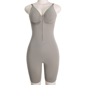 Zippered Bodysuit Shapewear OEM ODM Wholesale Supplier for High-Stretch Tummy Control Slim Fit Activewear & Lingerie Brands, Custom Private Label Manufacturing.MT001028