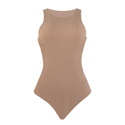 Seamless Sleeveless Bodysuit Private Label OEM ODM Manufacturer & Wholesaler | Shapewear for Activewear, Gym, Fashion | Global Contract Manufacturing & Sourcing ServicesMT000302