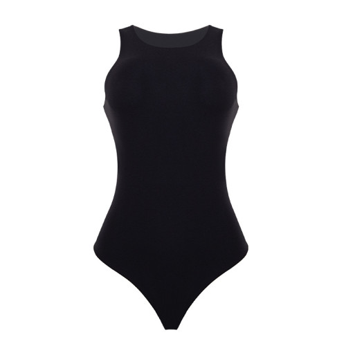 Seamless Sleeveless Bodysuit Private Label OEM ODM Manufacturer & Wholesaler | Shapewear for Activewear, Gym, Fashion | Global Contract Manufacturing & Sourcing ServicesMT000302