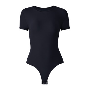 Tummy Control Shapewear Bodysuit Wholesale Supplier | OEM/ODM Double Layer Short Sleeve Body Shaping Apparel Manufacturer for Brands & Global DistributionMT000327
