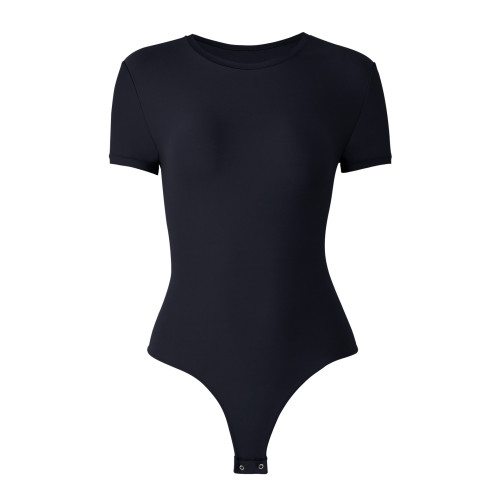 Tummy Control Shapewear Bodysuit Wholesale Supplier | OEM/ODM Double Layer Short Sleeve Body Shaping Apparel Manufacturer for Brands & Global DistributionMT000327