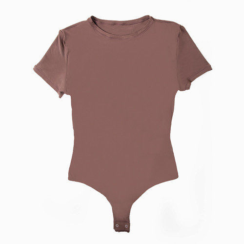 Tummy Control Shapewear Bodysuit Wholesale Supplier | OEM/ODM Double Layer Short Sleeve Body Shaping Apparel Manufacturer for Brands & Global DistributionMT000327