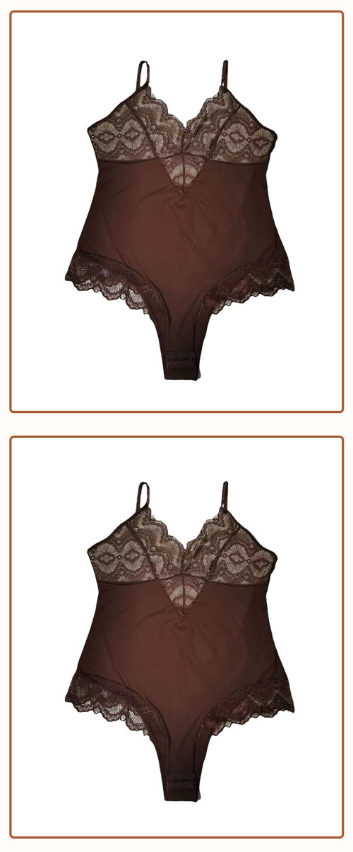 Plus Size V-Neck Lace Waist Trainer Sculpting Shapewear Bodysuit OEM/ODM Manufacturer | Custom Private Label Apparel for Brands & Wholesalers.DG0831