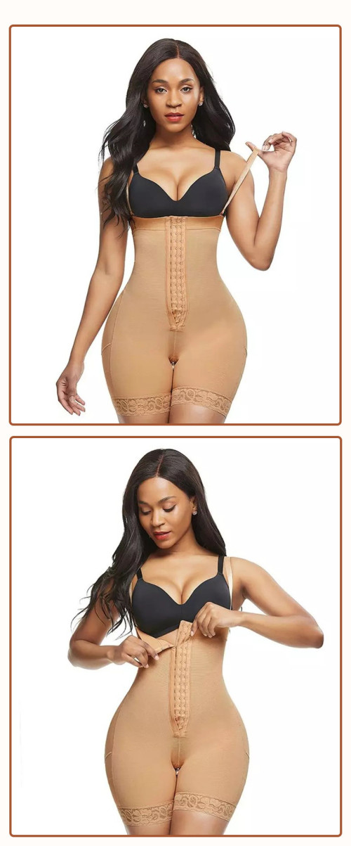 Plus Size Sculpting Bodysuit Manufacturer & OEM Supplier | Detachable Tummy Control Waist Trainer & Body Shaper for Bulk OrdersM1073