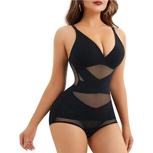 Custom Mesh Shapewear Bodysuit OEM ODM Manufacturer for Plus Size Tummy Control & Butt-Lift, Private Label & Wholesale Supply for Brands.DG180.