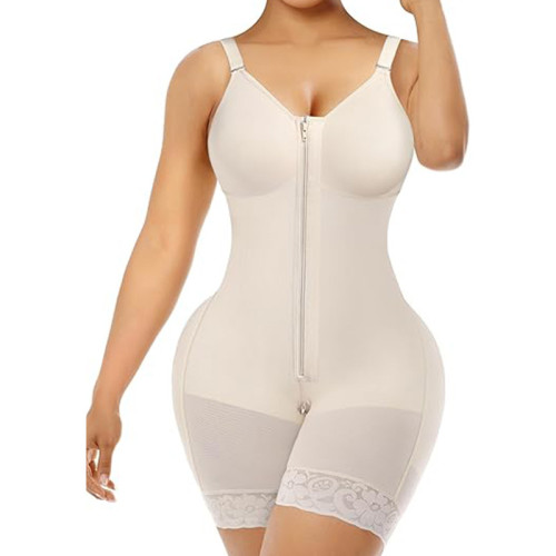 Tummy Control Bodysuit Shapewear OEM ODM Manufacturer, Wholesale Supplier for Private Label Brands | Zipper Crotch Butt-Lift Firm ControlM3001