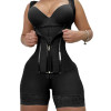 Plus Size Full Body Shapewear Bodysuit OEM ODM Wholesale Manufacturer | Firm Control, Tummy & Butt Lift, Hook-and-Eye Zipper Custom Private Label Production for Apparel BrandsQW0014