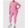 Plus Size Slim Fit Yoga Leggings & Long Sleeve Gym Set | OEM ODM Wholesale Supplier for Activewear Brands & Distributors | Custom Apparel ManufacturingP02519
