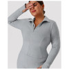 Plus Size Yoga Jacket OEM/ODM Manufacturer, Fall/Winter Warm Long Sleeve Sports Top for Brands & Wholesalers, Custom Activewear ProductionP02517