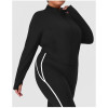 Sourcing Agent & ODM Supplier for Plus Size Stand Collar Windproof Yoga Jackets | Contract Manufacturing of Sports & Gym Fitness Wear with Custom DesignP02527-W